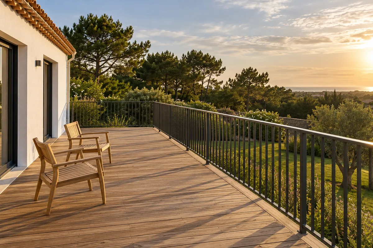 Garde-corps de terrasse ou de balcon : bois ou aluminium ?